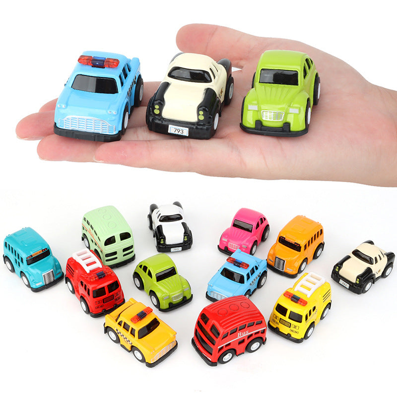 🚗🔥 50 % RABATT! Set med små leksaksbilar i tecknad stil – klara färger, smidigt rullande hjul, slitstarkt ABS-plast – perfekta som festgåvor och samlarobjekt för barn ✨