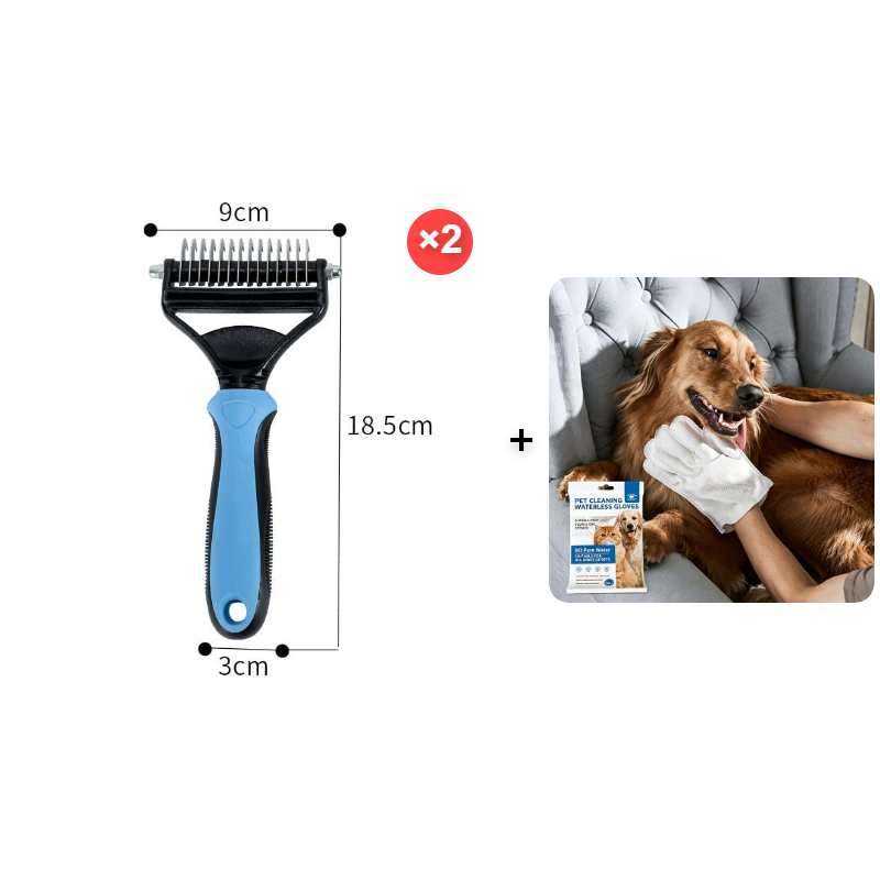 Professionellt verktyg för att ta bort löshår hos husdjur🛠️ (lämpligt för 🐱katter och 🐶hundar)