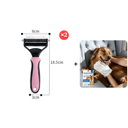 Professionellt verktyg för att ta bort löshår hos husdjur🛠️ (lämpligt för 🐱katter och 🐶hundar)