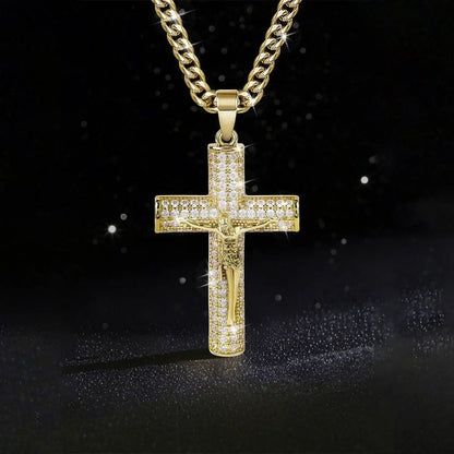 ✝️ 50% RABATT! 🙏 Halsband med Jesuskrucifixhänge – Klassiskt Design, Högglans Finish & Perfekt Som En Meningsfull Accessoar Eller Gåva 🕊️