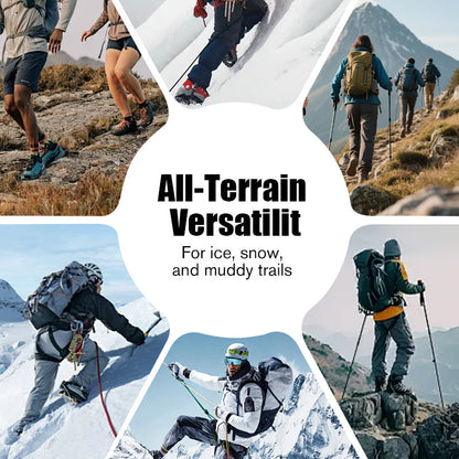 26-tandade isdubbar för halkskydd, klättring, snö och lera Halkskyddsplattor i rostfritt stål Snödubbar i manganstål