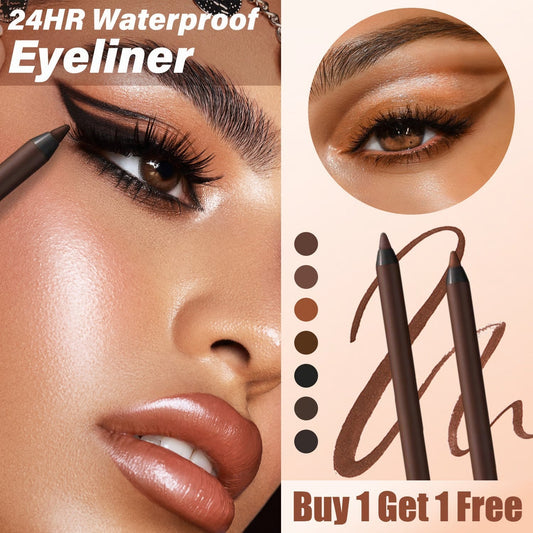 🎁Sista dagen Köp 1 få 1 gratis🔥-🌟24 timmars vattenfast eyeliner Duo slipbar ögonpenn