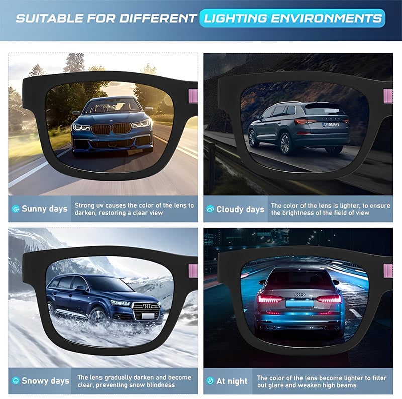 🌟 Nyanlända 50% rabatt⚡ - 🕶️Smart Fotokromiska polariserade solglasögon