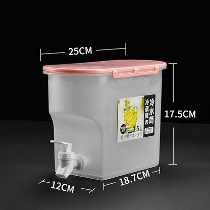 🧊 Dryckesdispenser med kran – smal design, stor volym & läckagesäker, perfekt för kylskåpsdörren & picknick 🧺