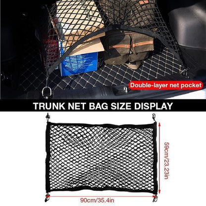 🚗 50% RABATT NU! Elastisk nätväska för bilen – förvaringsutrymme, säkerhetsbarriär & praktisk organisering 🧺🛡️