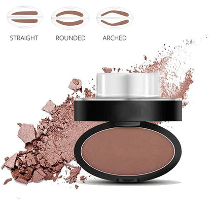 🎁 2026 Nya Ankomster 50% rabatt💥Eyebrow Stamp Pulverset med Applikatorborste, Ett Tryck Perfekta Ögonbryn, Vattentålig Långvarig 24H Ögonbrynsmakeup för Enkla Dagliga Salongsliknande Ögonbryn