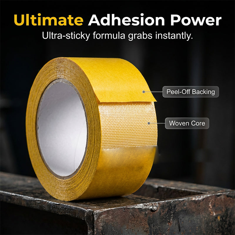 🎁2026 nyårsförsäljning🎁🎉Köp mer – spara ännu mer!🔥Starkt självhäftande dubbelsidig gasväv Fiber Mesh Tape