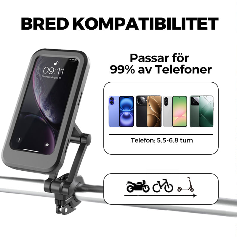 Universell Vattentät Telefonhållare för Cykel och Motorcykel