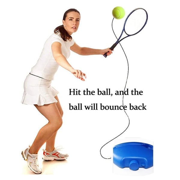 📢📢50% RABATT NU!! ⏰ Bärbar tennistränare | Stabil bas som fylls med sand eller vatten · Utrustad med upphängningssnöre · Lätt och smidig att ta med | Träning på egen hand · Utomhus i parken · Aktiviteter för hela familjen