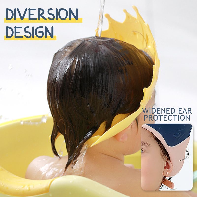🛁 50 % RABATT NU! 👑 Barnens öronskyddsmössa – mjuk & varm – breddad uppvikt kant skyddar ögon och öron – perfekt för hårtvätt 🧒