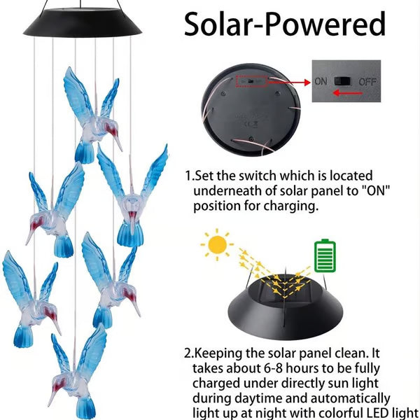 ✨Kreativ fågeldesign solvindspel