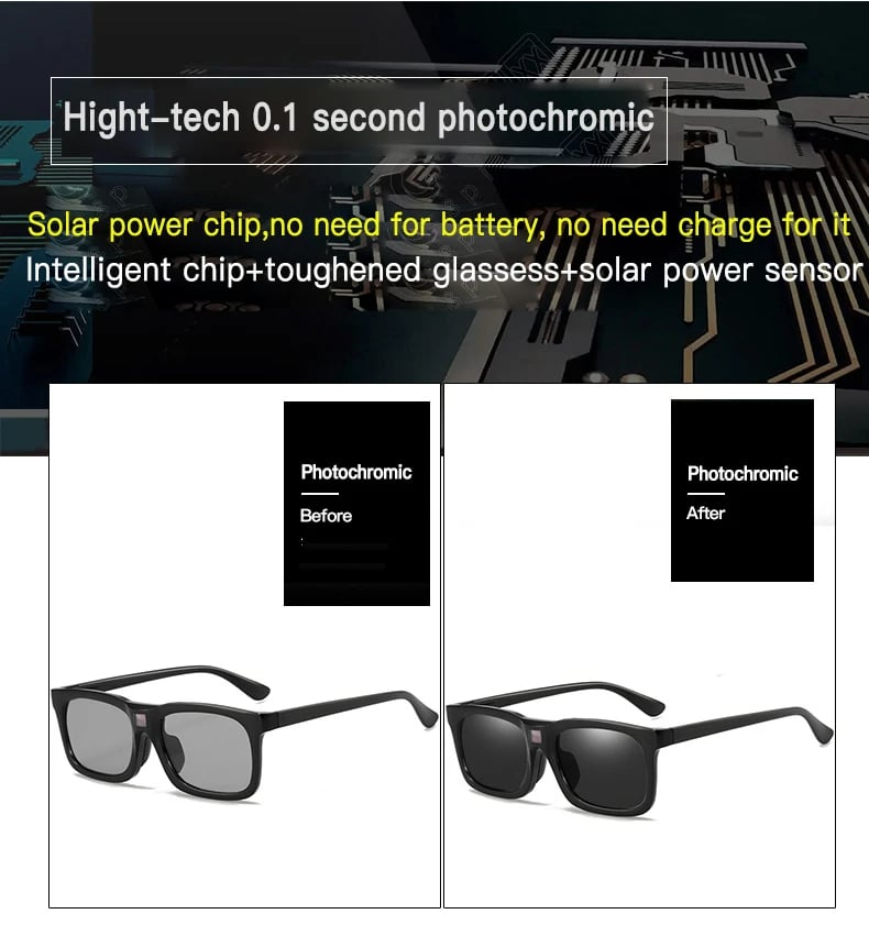 🌟 Nyanlända 50% rabatt⚡ - 🕶️Smart Fotokromiska polariserade solglasögon