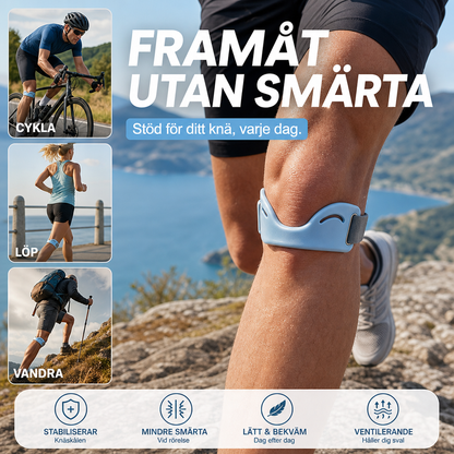 ✨56% RABATT NU!✨ Andningsbart knästöd – Flexibelt stöd, Mjukt material & Skonsam passform – Perfekt för Träning, Hushållsarbete & Ledvärk 🌿