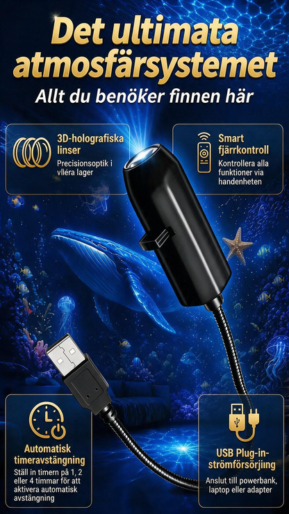 🌌 50 % RABATT NU! 💫 USB-lampa med stjärnhimmelprojektion – 13 utbytbara filmskivor & flexibel hals – perfekt för sovrummet ✨