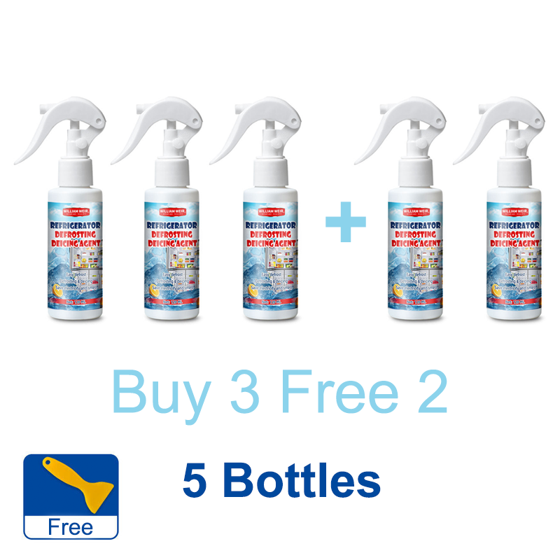 🔥 KÖP 2 FÅ 1 GRATIS🧊 Avfrostningsspray för kyl och frys🎁 (Med gratis spatel)