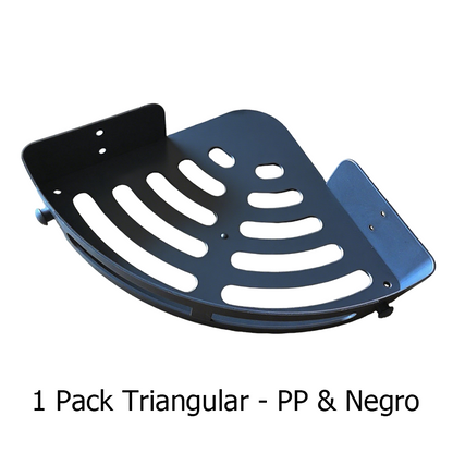 Hörn duschhylla utan borrning med krokar