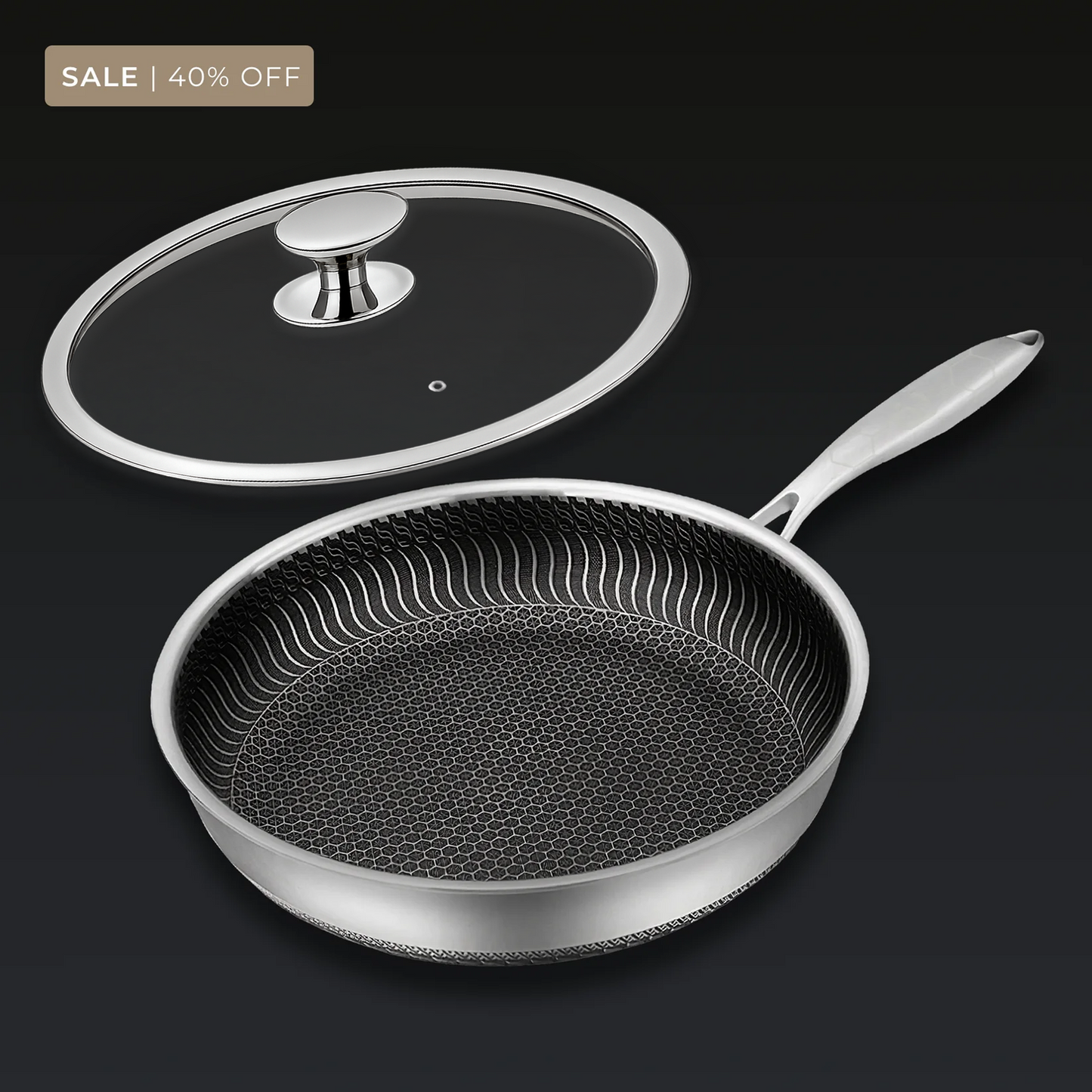 🔥SIDSTA DAGENS REA 50% RABATT!!! 🍳Premium non-stick panna med lock