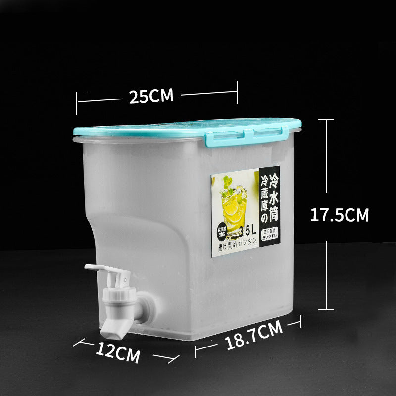 🧊 Dryckesdispenser med kran – smal design, stor volym & läckagesäker, perfekt för kylskåpsdörren & picknick 🧺