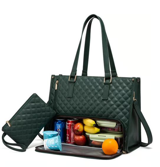 🔥3 i 1 Lunch Tote Bag för kvinnor🎁Bär din dag med stil - varma måltider, säker teknik, inga kompromisser! ✨