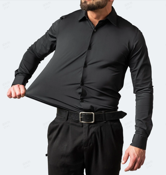 🔥Hot sale - 50% rabatt🔥Kortärmad stretchskjorta för män
