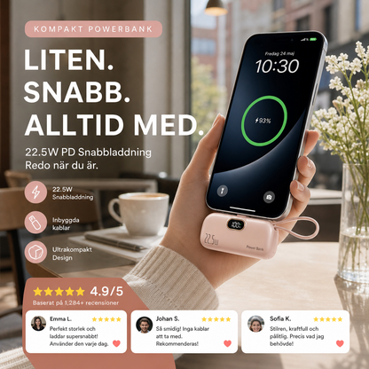🔋 Nya produkter Begränsat erbjudande ✨ 5000mAh Mini bärbar Power Bank för telefon