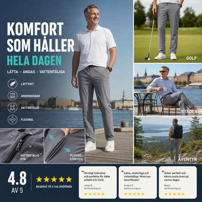 🛒 50% RABATT NU! 🔥 Mest populära 🔥 Bekväma och andningsbara stretchbyxor för män – Smidig passform & slitstark – Perfekt för vardag och fritid 🧑