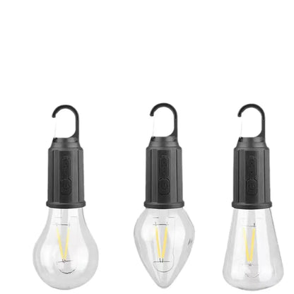 2025 Ny Utomhuscamping Hängande Typ-C Laddning Retro Glödlampa Belysning Dekoration