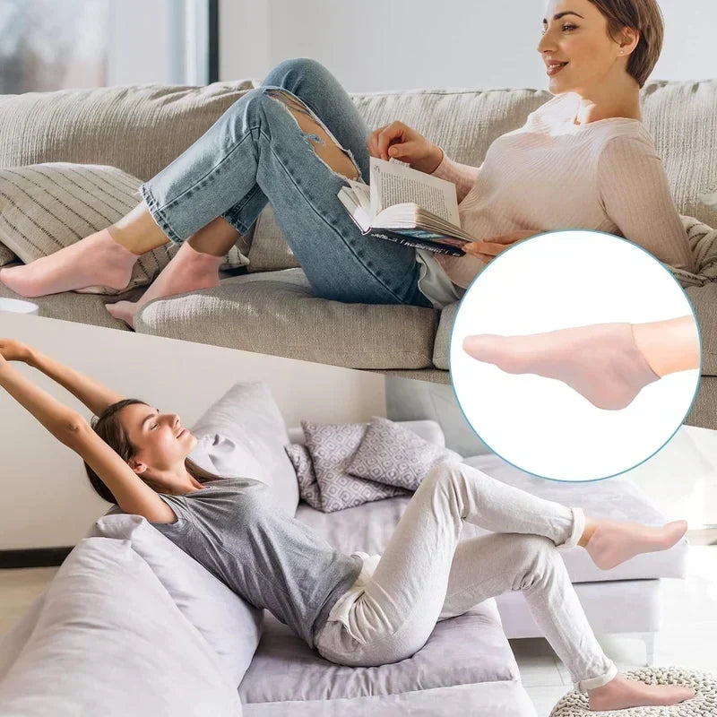 💗 Återfuktande Silikonstrumpor – Mjuka Hälar & Skydd på Stranden