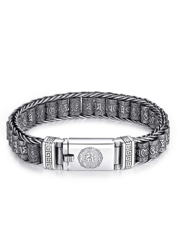 💎 50% RABATT! 💎 Tibetanskt bönehjulsarmband – 925 sterlingsilver, lyckobringare och alla hjärtans dag-present