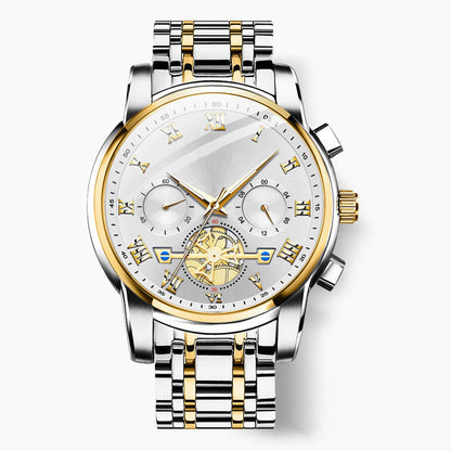 🔥Luxury Design Dodecagon Quartz Titta på nya multifunktionella mäns armbandsur