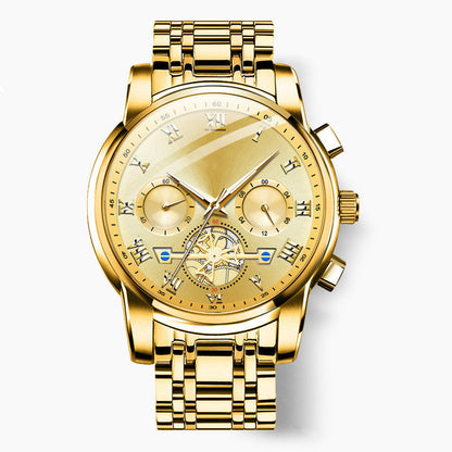 🔥Luxury Design Dodecagon Quartz Titta på nya multifunktionella mäns armbandsur