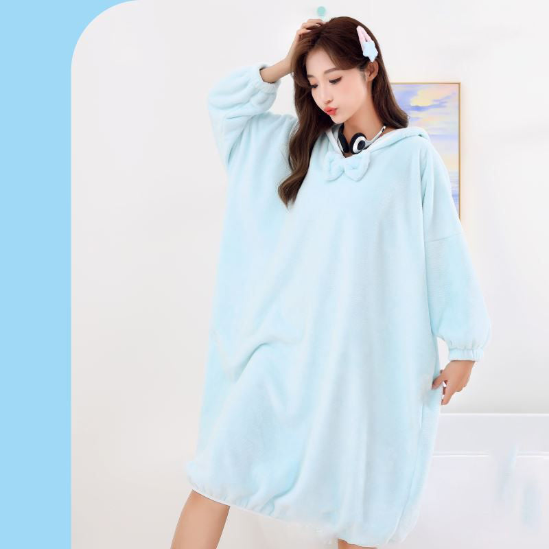 🎄JULREA 50 % RABATT🎄Absorberande och snabbtorkande badrock med huva