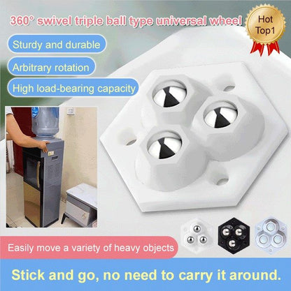 🔥360° svängbara tredubbla kulhjul för möbler Mobilitet Gods