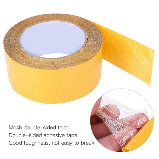 🎁2026 nyårsförsäljning🎁🎉Köp mer – spara ännu mer!🔥Starkt självhäftande dubbelsidig gasväv Fiber Mesh Tape