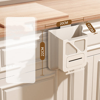 🧹 50% RABATT NU! Hopfällbar hängande sophink för köket – platsbesparande, enkel att hänga på skåpsdörren & perfekt för matlagning 🚪♻️