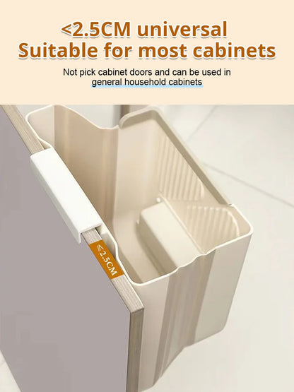 🧹 50% RABATT NU! Hopfällbar hängande sophink för köket – platsbesparande, enkel att hänga på skåpsdörren & perfekt för matlagning 🚪♻️
