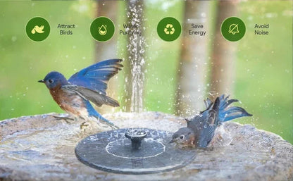 🔥Hot försäljning 50% rabatt🔥🔥Soldrivna fågelfontäner🐦️
