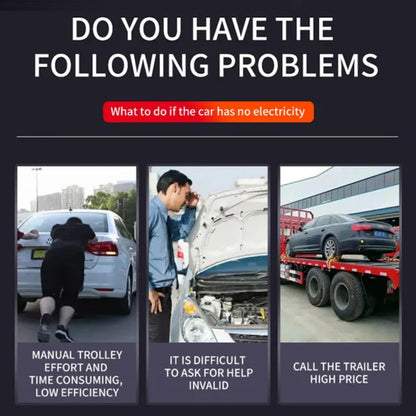 Bärbar multifunktionell starthjälp för bilar