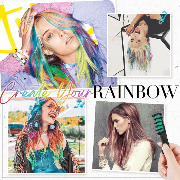 🌈50 % rabatt✨Temporär hårfärgkrita-kam - Kruelhetsfri