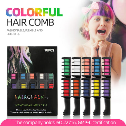 🌈50 % rabatt✨Temporär hårfärgkrita-kam - Kruelhetsfri