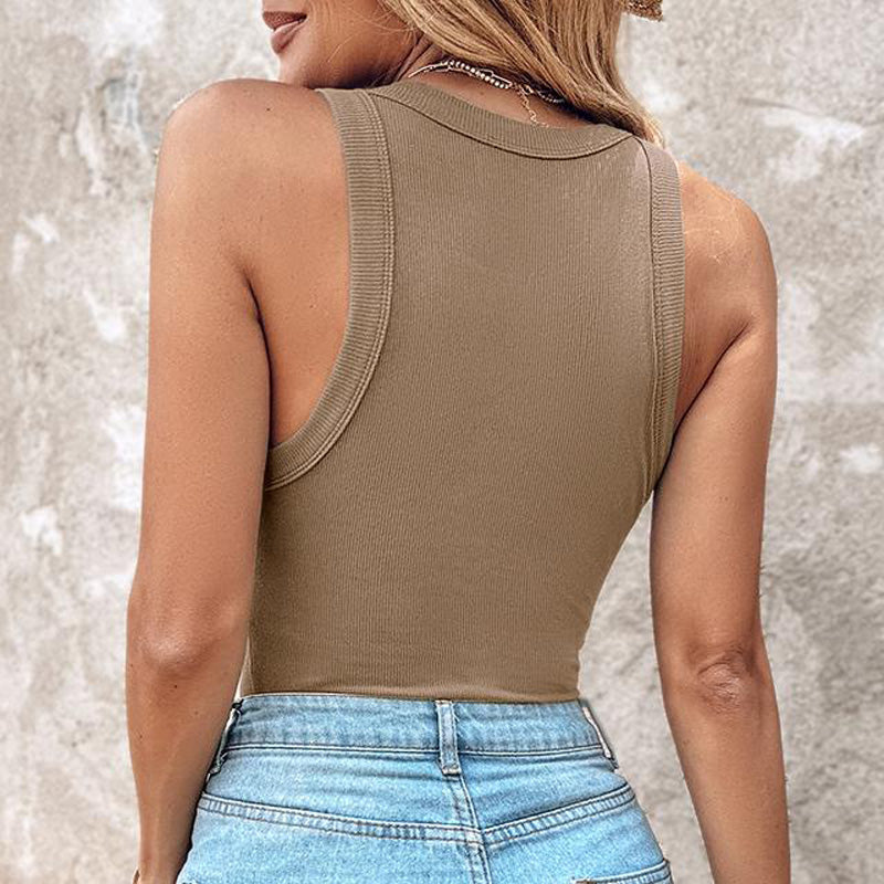 👚 50% RABATT NU! 💪 Kvinnors Ribbstickat Linne med Hyllbehå – Inbyggt Stöd, Stretchigt & Andningsbart – Ingen Extra BH Behövs ✨