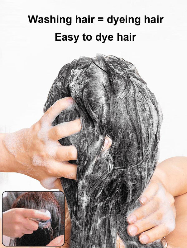 🌿 Nyanländ🌿Rent växtextrakt för grått hår Bubble Dye