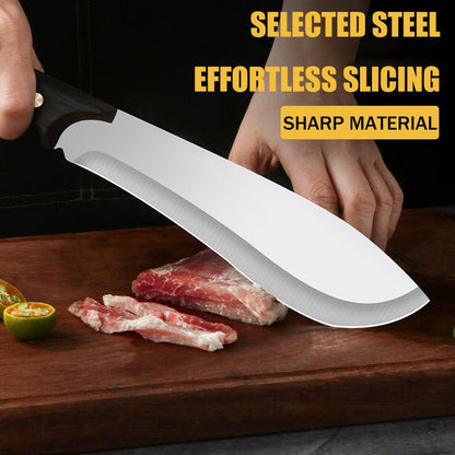 🔪Home and Outdoor Essentials💥 Smidd kött- och benkniv i rostfritt stål