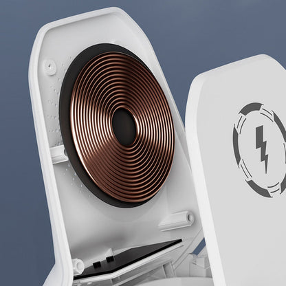 📱 50% RABATT NU! ✨ Telefonhållare med Trådlös Snabbladdning - Universell 360° Justerbar för Bil, Kontor och Hemmet 🚗💻