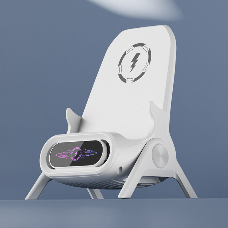 📱 50 % RABATT! ✨ Telefonhållare med trådlös snabbladdare – universell justering och 360° rotation, perfekt för resor eller kontoret 🚗📦