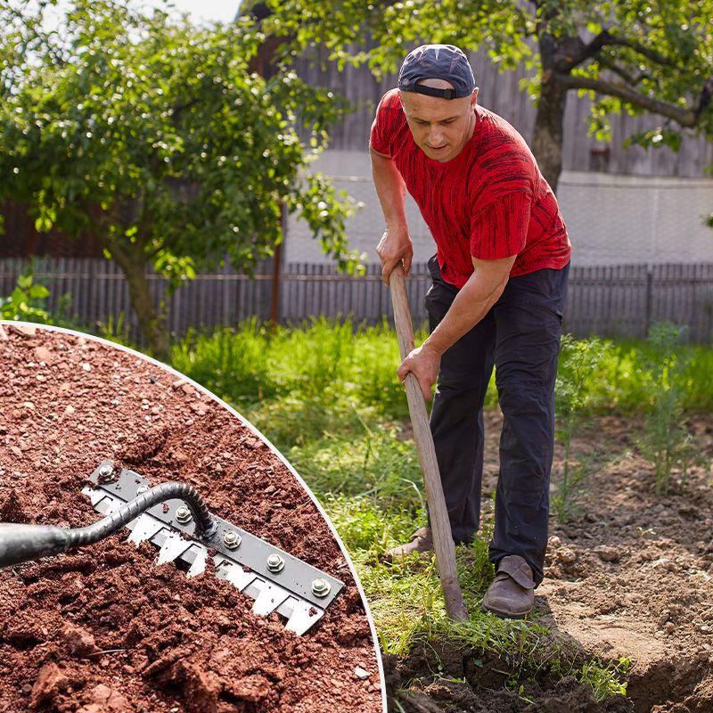 🔥Erbjudanden tidigt på hösten🍂5/6/7/8 Ogräskratta med trädgårdständer i kolstål