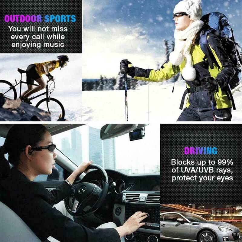 💥2025 Begränsad rea rabatt 💥Smarta Bluetooth-hörlurar Solglasögon