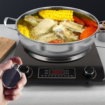 🔥3500W Konkav Induktionshäll med 10 Temperaturinställningar