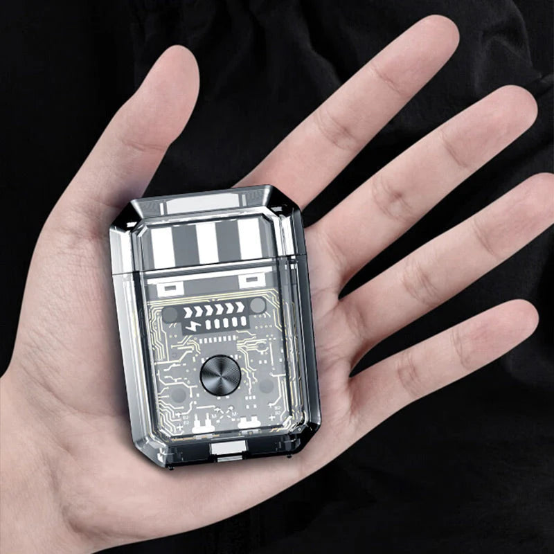 🔥2025 Senaste Versionen🔥Mini Transparent Body Dual Head Magnetic Electric Rakapparat