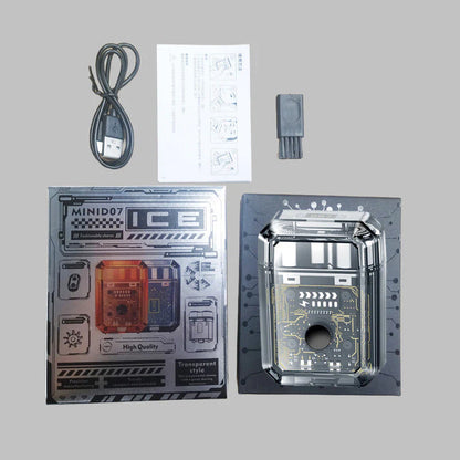 🔥2025 Senaste Versionen🔥Mini Transparent Body Dual Head Magnetic Electric Rakapparat